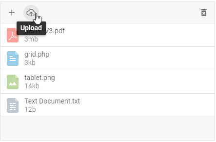 Upload button